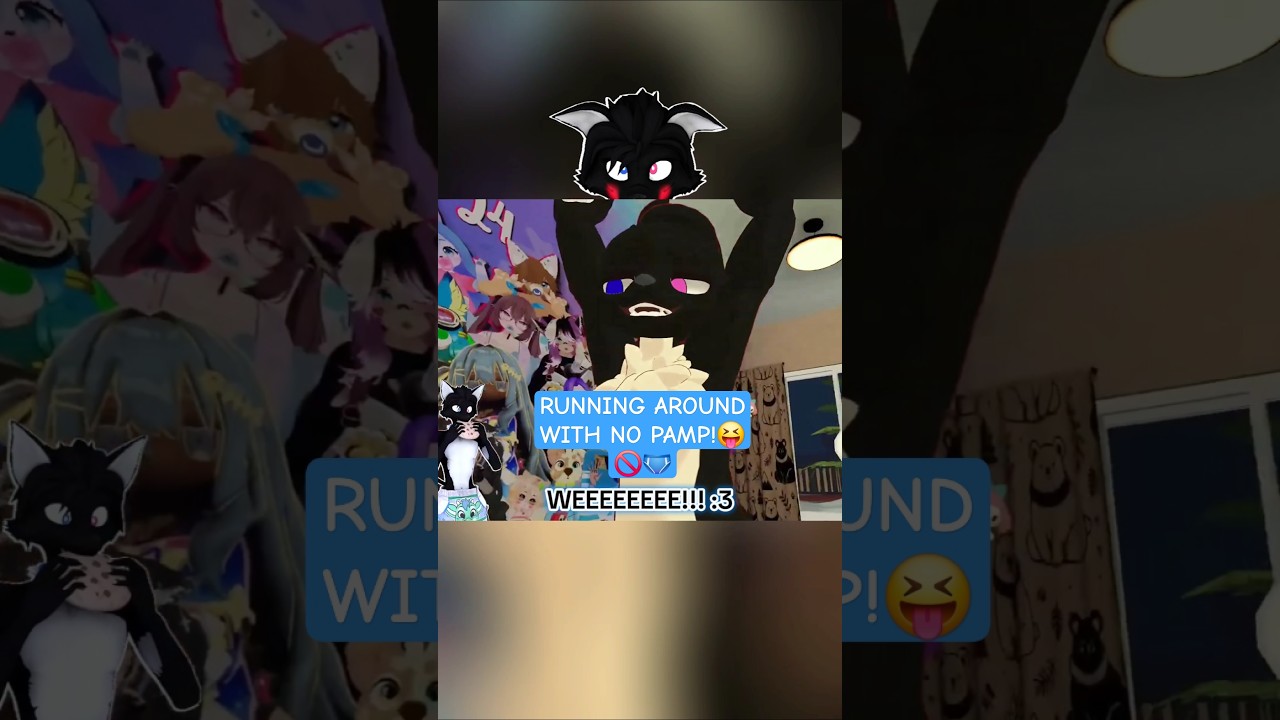 RUNNING AROUND WITH NO PAMP!😝 