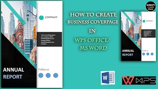 How to design a cover page by WPS | Assignments Cover page ||Creative Cover page | Business cover screenshot 4