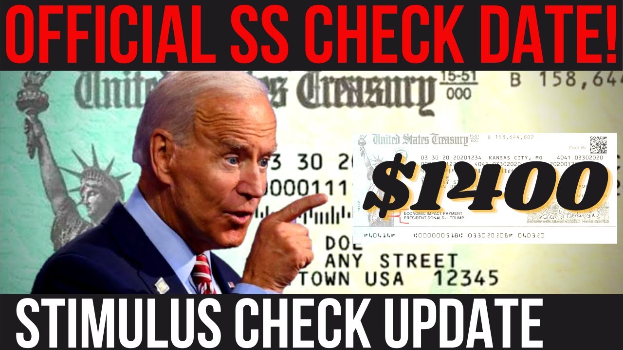 GREAT NEWS! SSI SSDI OFFICIAL PAYMENT DATE! 4th Stimulus Check + $1400 ...