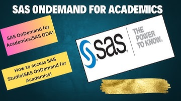 How to access to SAS Studio(SAS OnDemand for Academics) (Part - 02)