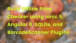 Ionic 5 Tutorial: Create Offline Price Checker (Angular 9)