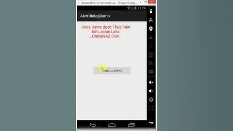 AlertDialog trong Android