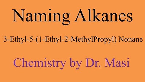 3-Ethyl-5-(1-Ethyl-2-MethylPropyl) Nonane, Naming #Alkanes, Organic Chemistry, #IUPAC