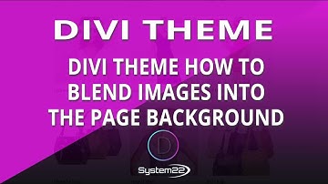 Divi Theme How To Blend Images Into The Page Background 👈