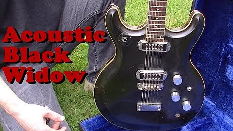 Mosrite Black Widow - Jimi Hendrix Acoustic Control Corp Guitar & Mike Boblitt Custom Cabinets