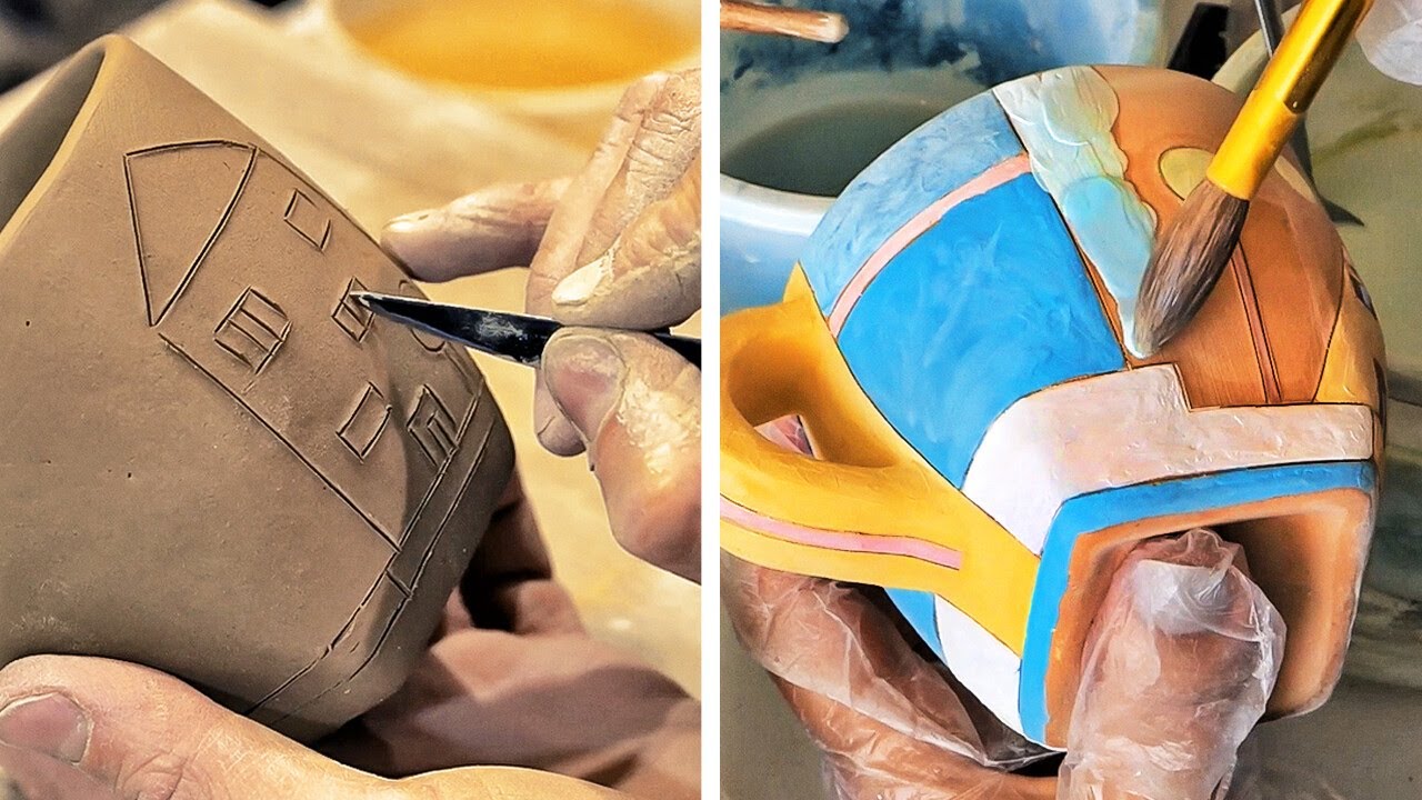 Amazing Creation Of Ceramic Products || Satisfying Clay Pottery Hacks