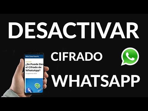 Vídeo: Com Es Desactiva El Xifratge