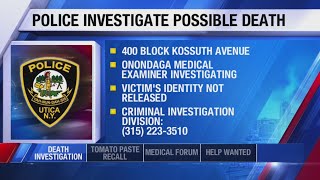 Death investigation in Utica