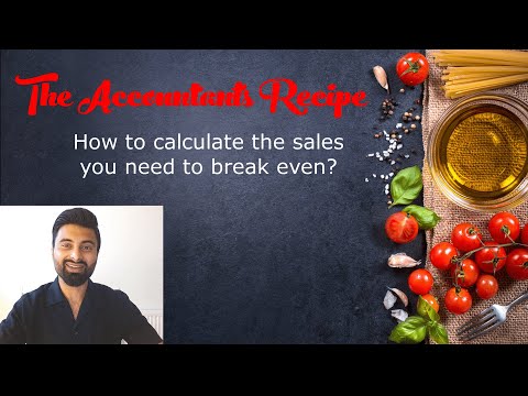 How to calculate the sales you need to break even in your Restaurant