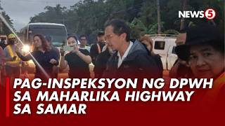 Dpwh Sec. Vince Dizon, Nag-Inspeksiyon Sa Maharlika Highway Sa Samar