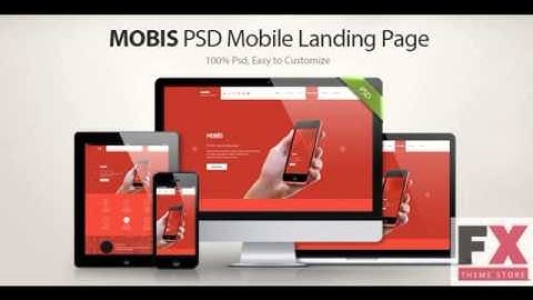 Preview Mobis - App Landing Page TForest PSDTemplates