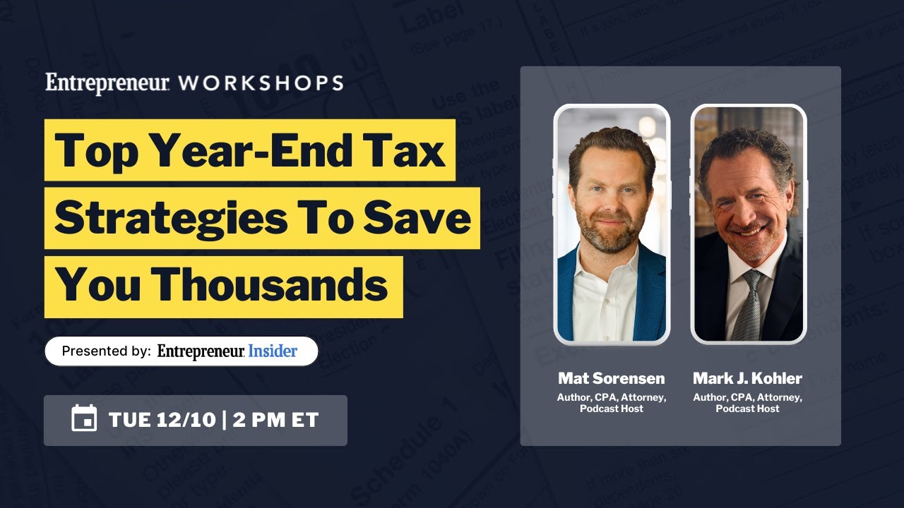 Top Year-End Tax Strategies To Save You Thousands