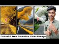 Colourful Tree Animation Video Banaye | Beautiful Ped Reels Video Editing | Natural Tree Animation