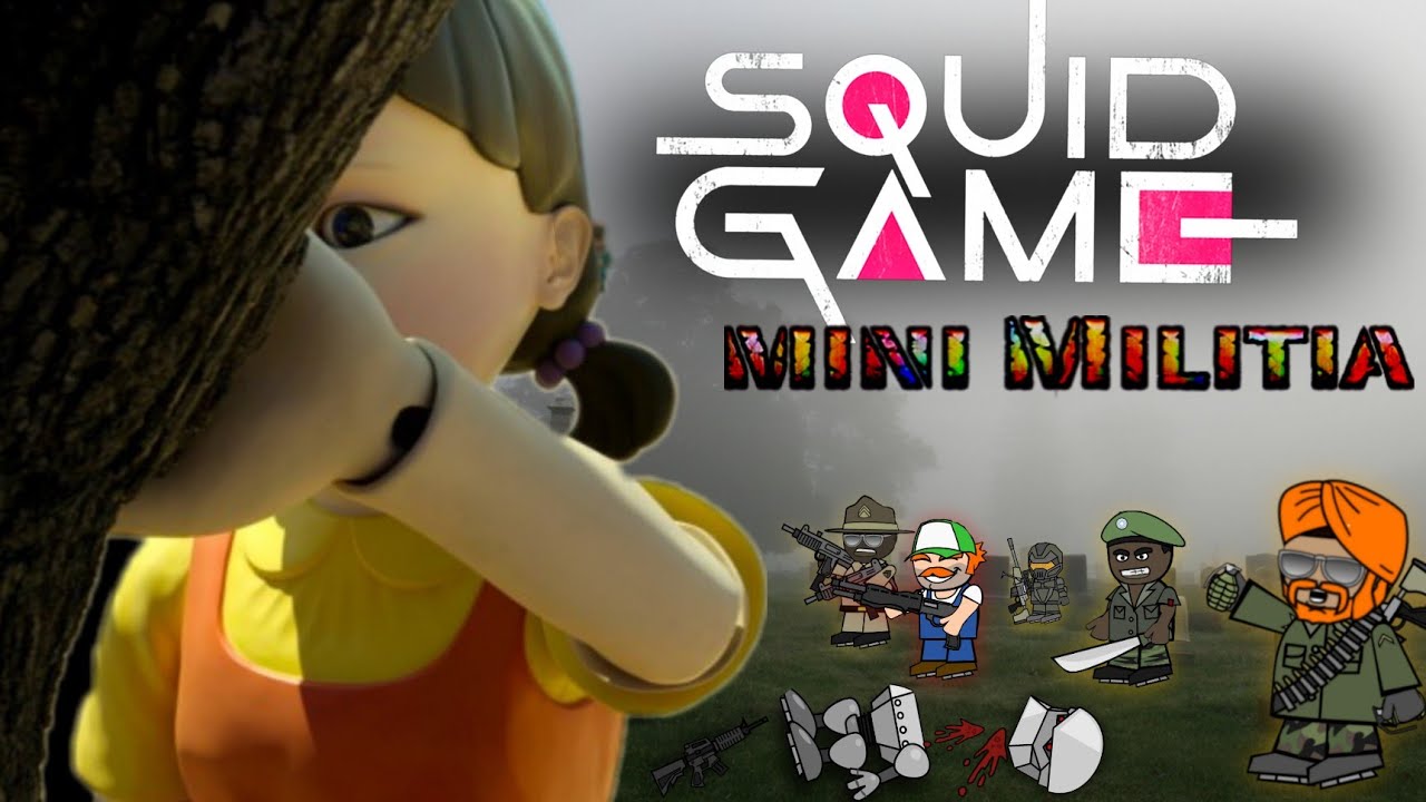 Squid Game 😱 Mini Militia Classic: Red Light Green Light | Danger Doll⚡ || DA2 Event 5