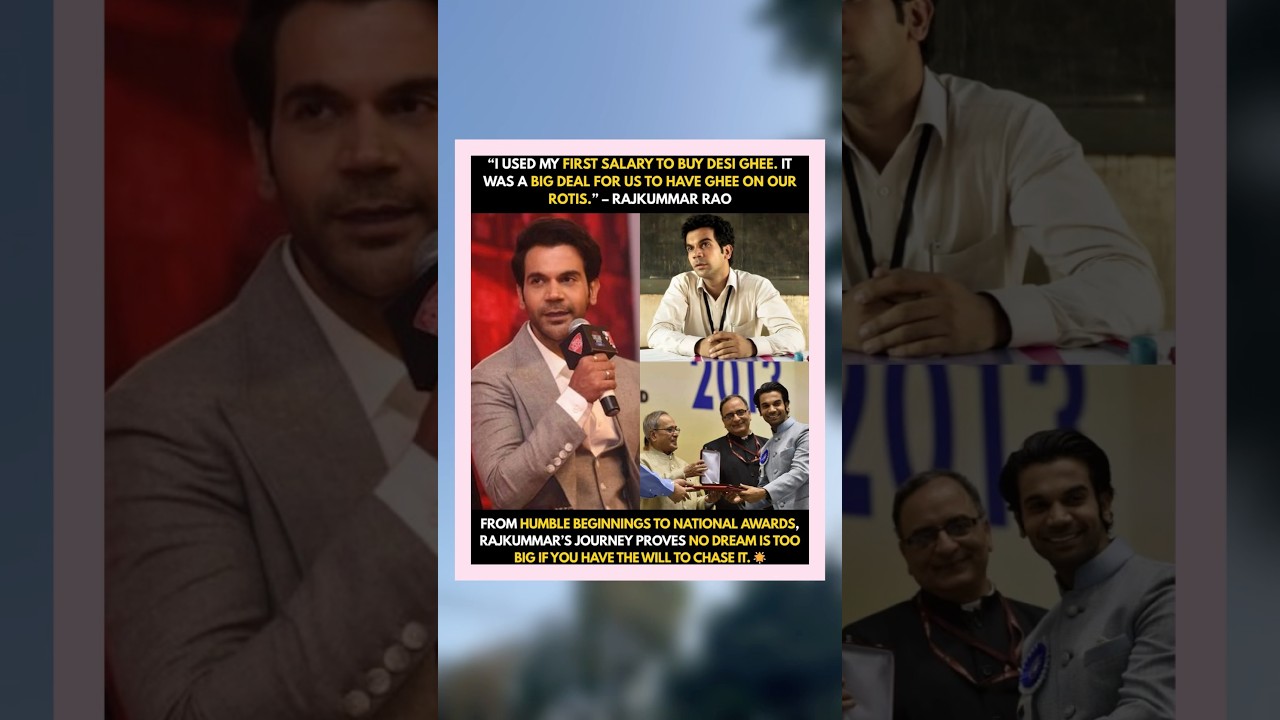 Rajkummar Rao’s First Salary Story 🥹 From Ghee on Rotis to National Awards | Inspiring Bollywood