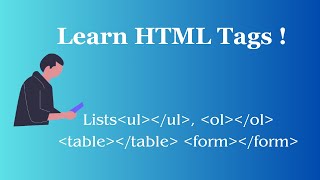 Master HTML Lists, Tables, and Forms | Beginner-Friendly Web Development Tutorial Profile