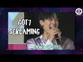 Got7 screaming for 10 minutes straight