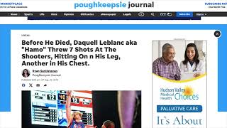 POUGHKEEPSIE JOURNAL | Daquell Leblanc Shot 2 People During Shootout Before Being Shot