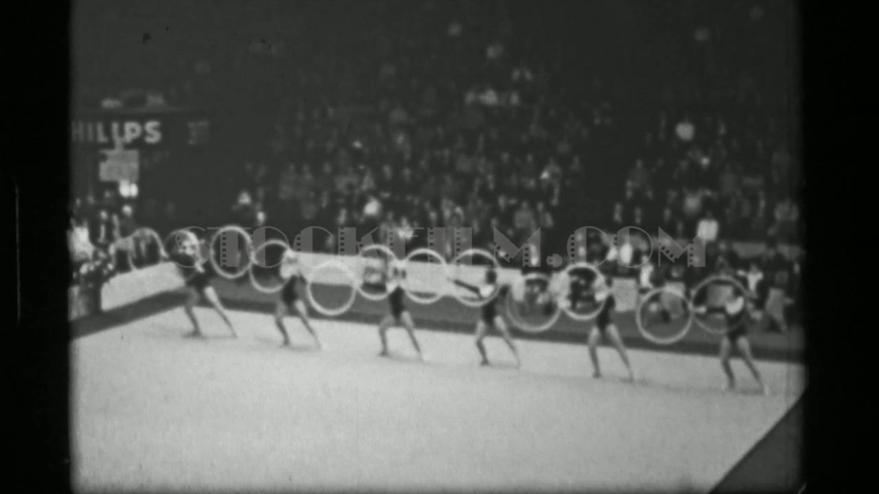 1967: Czechoslovakia team hoop (1 of 2) competition Women's Rhythmic Gymnastics World Championships.