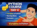 Python Course in Telugu | Day 4 | Variables in Python | Naming Rules | Beginners Tutorial