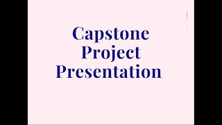 MQBS3010 Capstone Project Presentation
