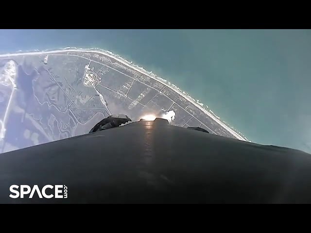 Fly to space and back in amazing SpaceX booster cam video - Launch to Florida landing class=