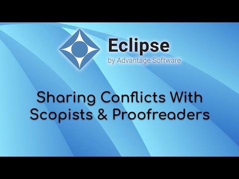 Sharing Conflicts With Scopists & Proofreaders