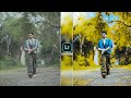 Blueb and Yellow Tone Lightroom Photo Editing 😲// Lightroom Yellow And Blue Colour Photo Editing
