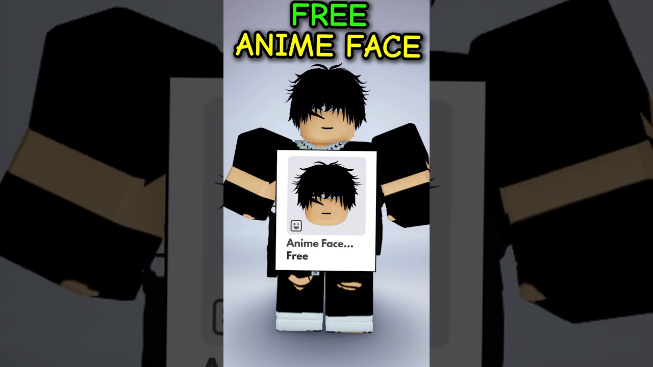 😲 FREE ANIME FACE ON ROBLOX! 