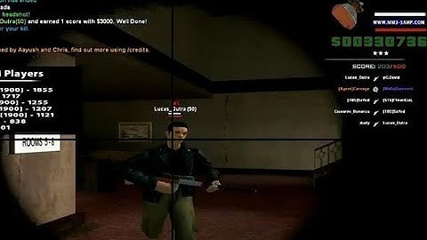 [SAMP:MW3] Gameplay or how to get ban for AIMBOT in 2 min.