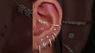 Ear piercing ideas jewelry  #shorts #short #tattoo