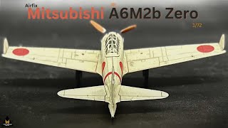 Airfix 1/72 Mitsubishi A6M2b Zero scale model air plane Full Build Video