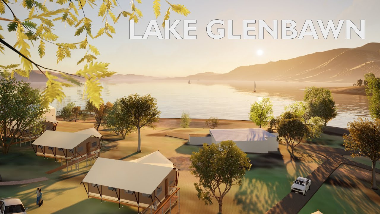 Reflections Holiday park @ Lake Glenbawn. 8x Luxury lodge with bar and walkway on a slope - 2025?