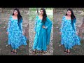 Umbrella dress, designer kurti, gown cutting and stitching in hindi by easy stitching