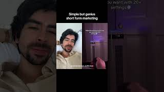 Simple But Genius Short Form Marketing | 8.9M Views