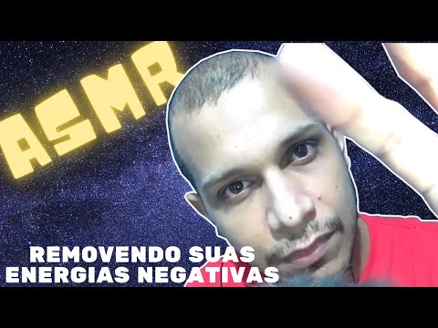 ASMR tirando energia negativa - Som de Boca e toque na tela