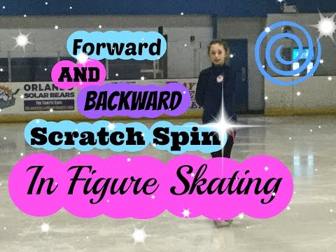How to do a Forward and Backward Scratch spin in Figure Skating + Warmup!