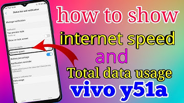 How To Show Internet Speed Vivo Y51a || Vivo Y51a Me Internet Speed Kaise Dekhe || Tech Boy Mukesh