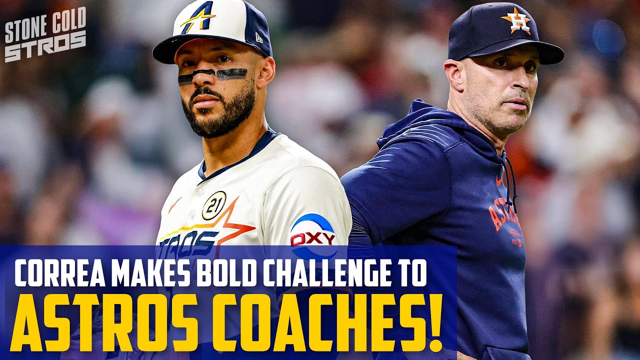 Carlos Correa makes BOLD challenge to Astros coaching staff!