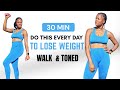 Do This Everyday To Lose Weight &amp; Toned  Your Body 🔥 30 Mins Walk + Small Weights 