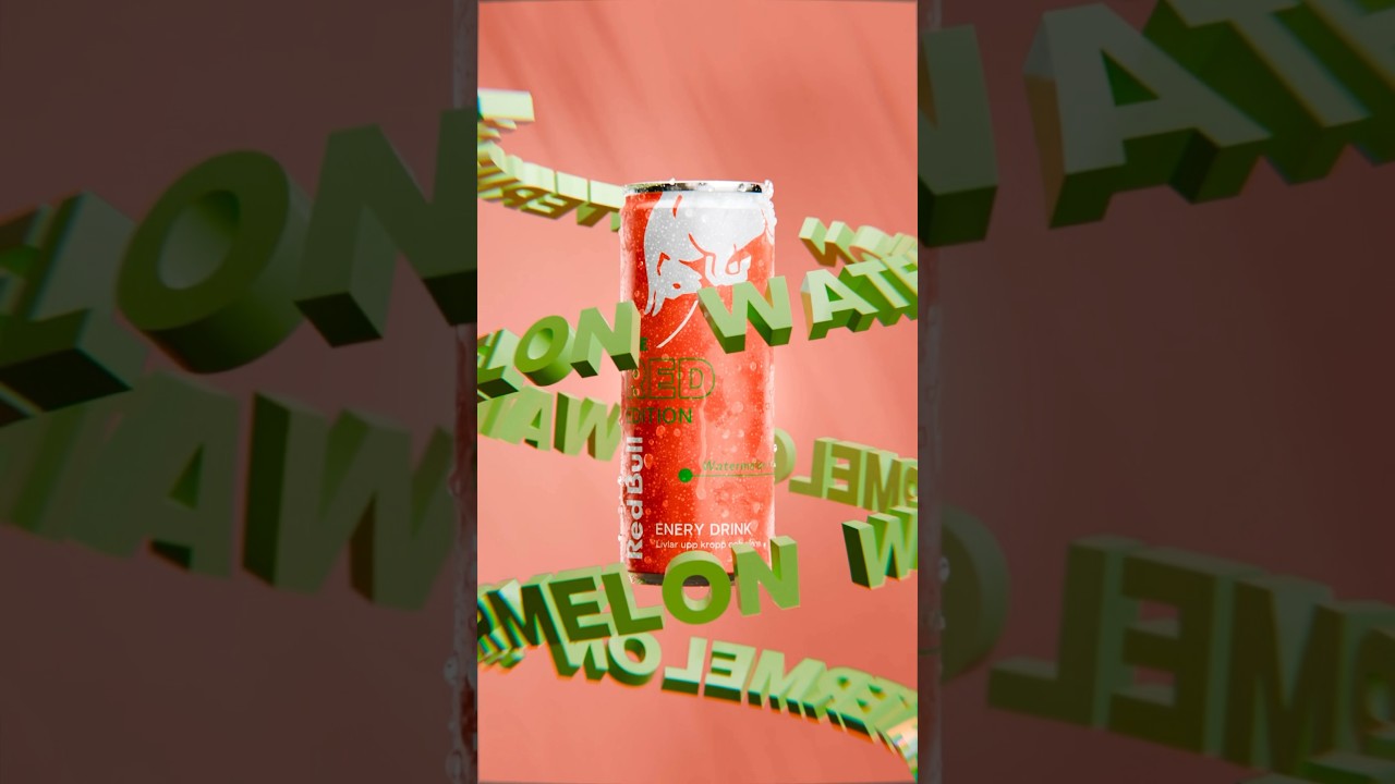 VIEWPORT VS RENDER IN BLENDER 4.0 | REDBULL - WATERMELON