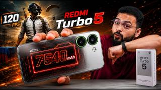 Redmi Turbo 5 First Impressions ⚡ | 120 Fps BGMI + 7540mAh 🔋 | IP69K Waterproof 💦