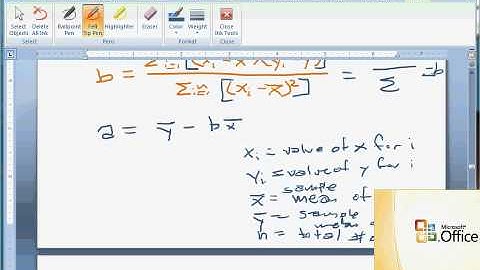 Simple Linear Regression 3 - estimating alpha and beta