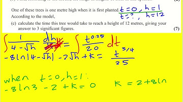 AL Edexcel Jun 2019 paper 2 pure q14 differential equations (Maths A Level)
