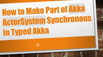 How to Make Part of Akka ActorSystem Synchronous in Typed Akka