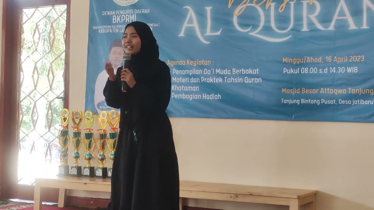Live Performance Ainiyatul Insiyah. Juara Favorit Dai Daiyah BKPRMI Lamsel 2023