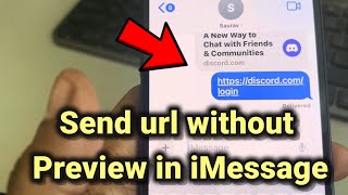 Send website url without link preview in iMessage