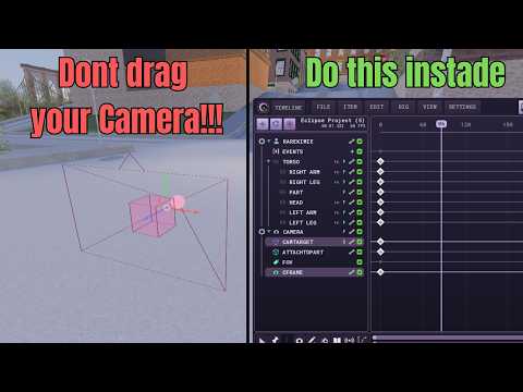 How to propperly use Camera in Eclipse Animator