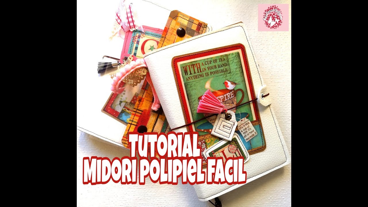 Tutorial Midori polipiel fácil y rapido. Colección patchwork de stamperia. Scrap/manualidades