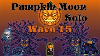 Terraria - Pumpkin Moon Solo to Final Wave - Happy Halloween!